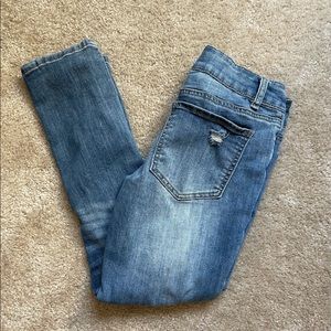 Distressed jeans